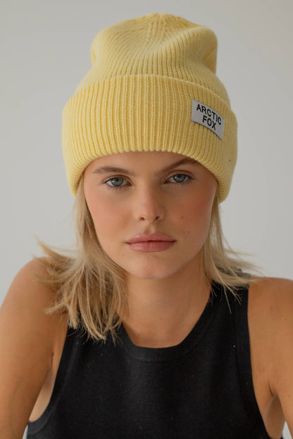Recycled Bottle Beanie - Soft Hay