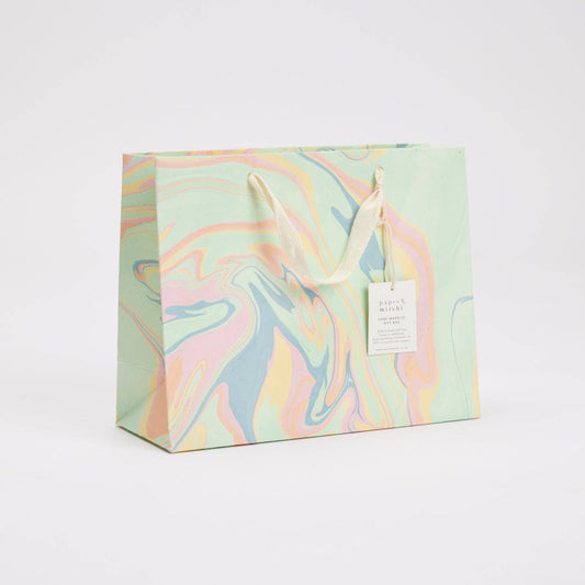 Pastel Punch Medium Hand Marbled Gift Bags