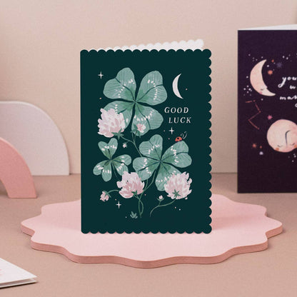 Garden Good Luck Card | Lucky Shamrock Good Luck Cards