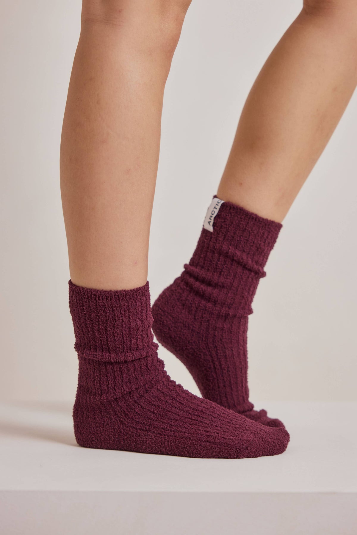 Cherry Lacquer Cosy Socks - Made from 100% Recycled Plastic Bottles - AW26