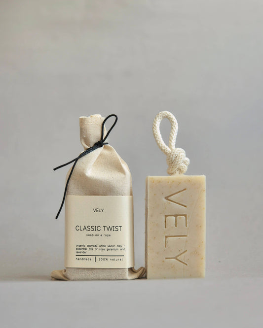 Oatmeal Classic Natural Handmade Soap On A Rope