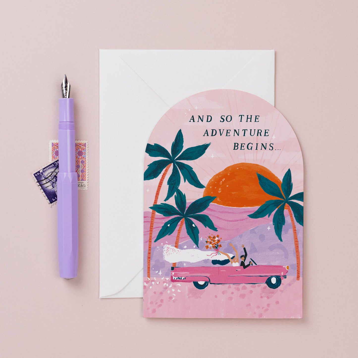 Adventures Wedding Bride & Groom Card