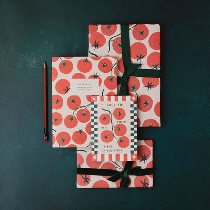 Tomatoes Gift Wrap | Heirloom Tomato Wrapping Paper Sheets