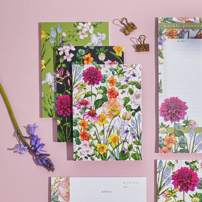 A6 Notebooks  - Pack of 3 Bountiful Blooms