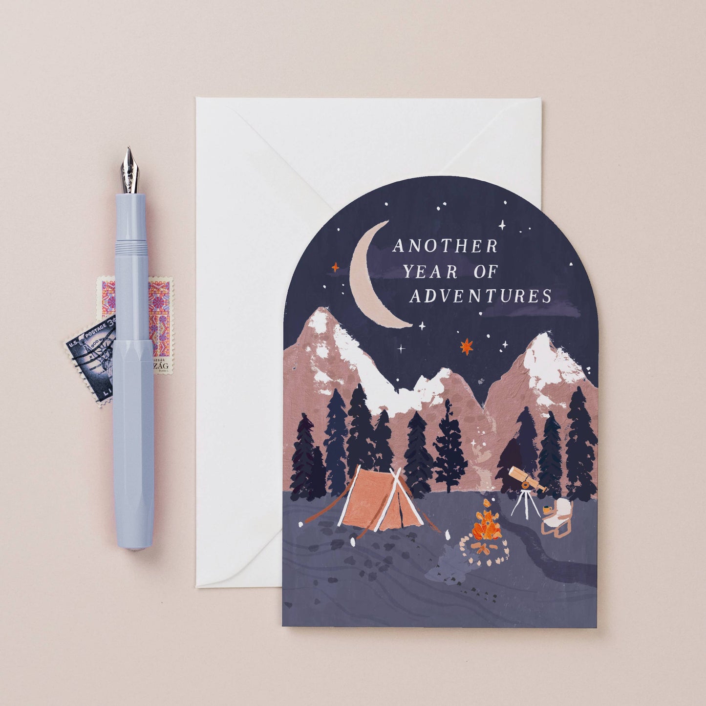 Another Year of Adventures Camping Birthday Card