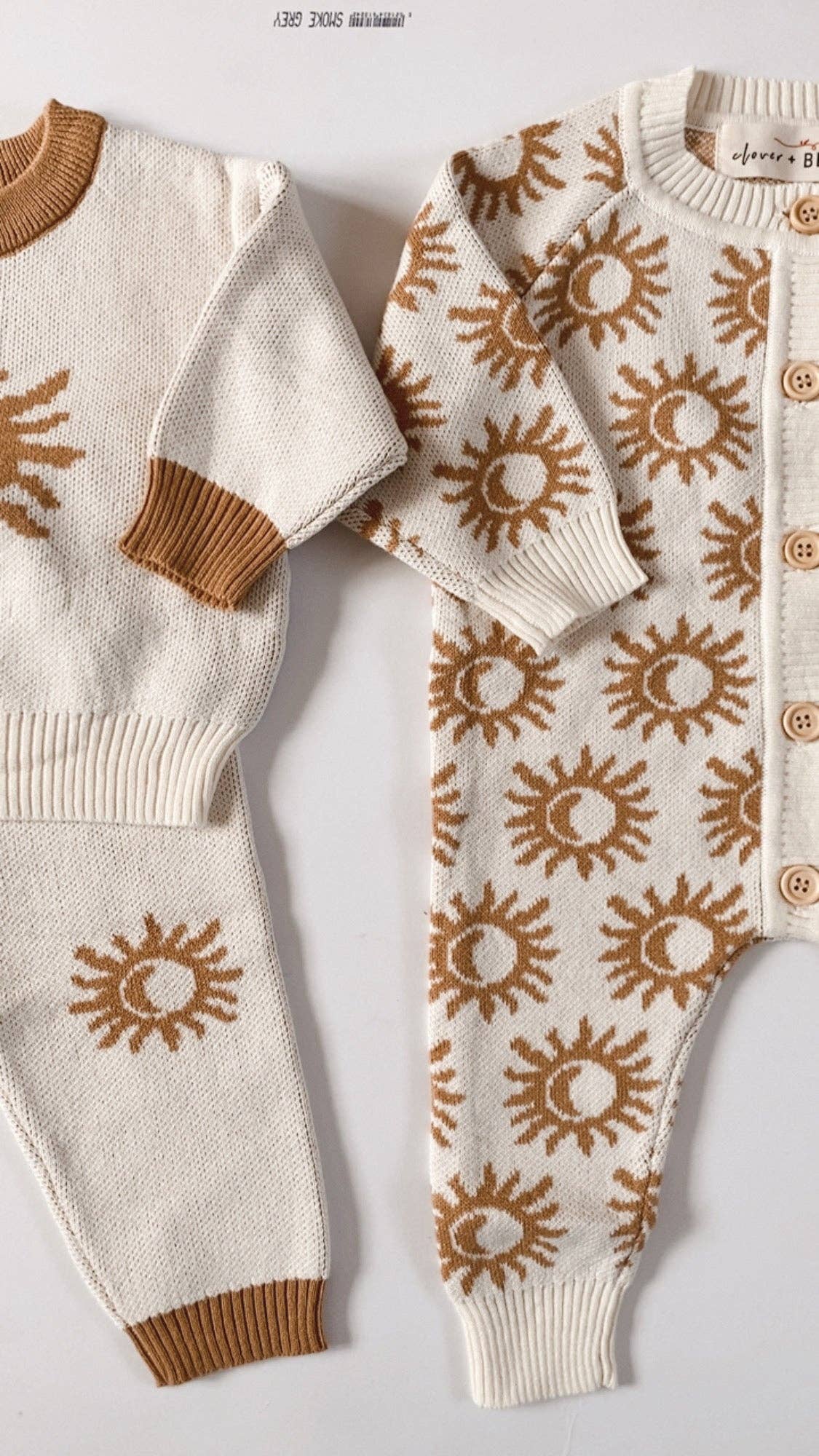 Knitted 100% Cotton Onesie Romper in Golden Sun 3-6 months