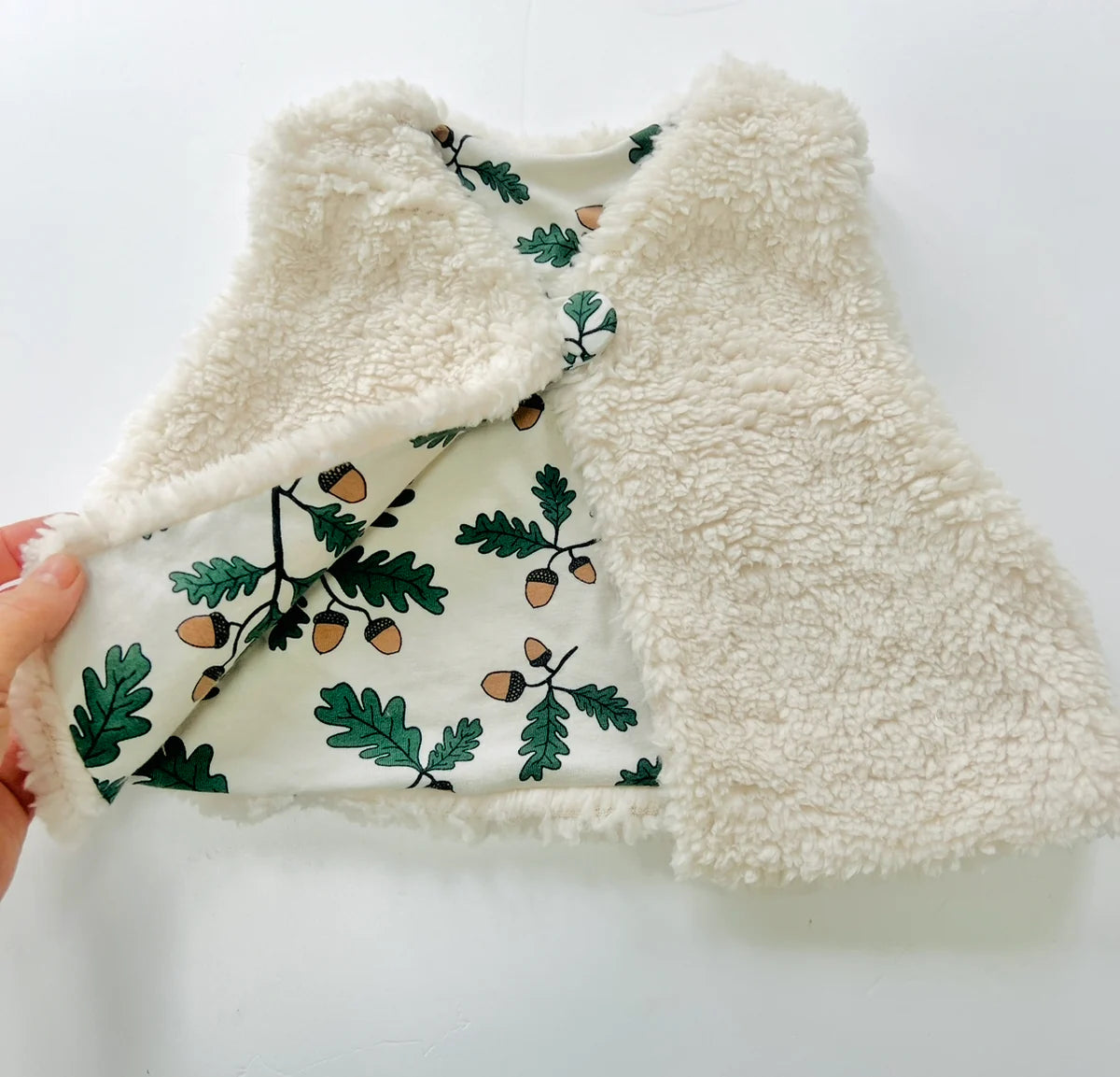 Acorn Organic Cotton Baby Fleece Gilet