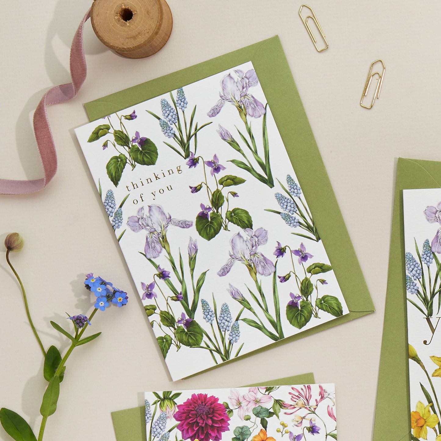 Thinking of You Card Bountiful Blooms Greeting Card