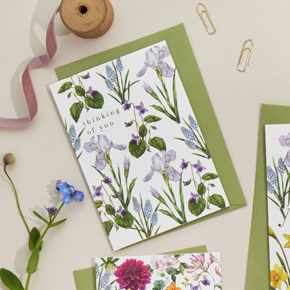 Thinking of You Card Bountiful Blooms Greeting Card
