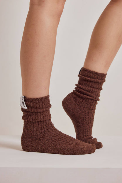 Chocolate Sauce Cosy Socks - Made from 100% Recycled Plastic Bottles - AW26