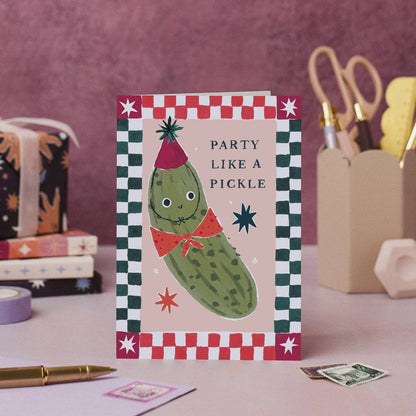 Party Like A Pickle Card | Funny Kids Birthday Cards
