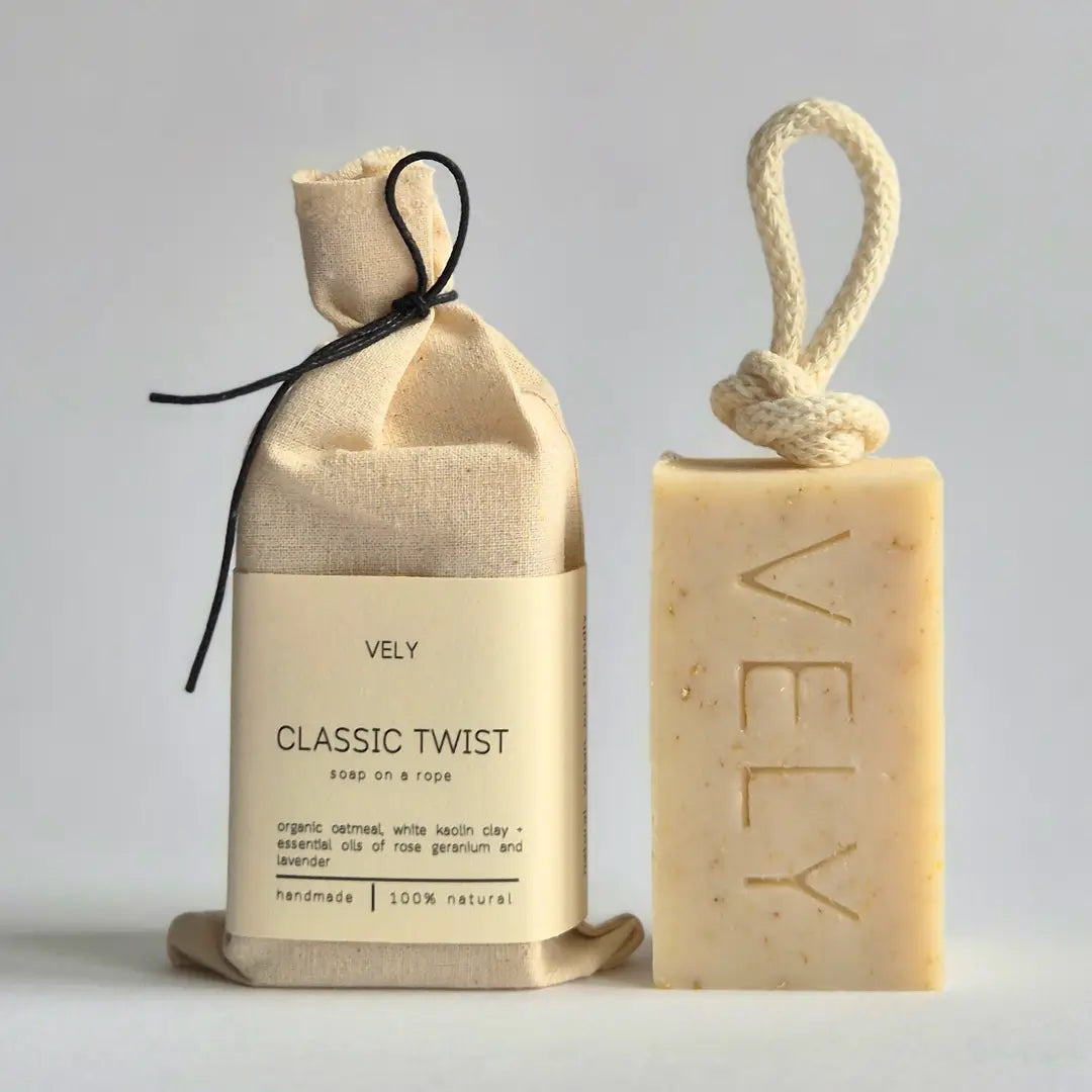 Oatmeal Classic Natural Handmade Soap On A Rope
