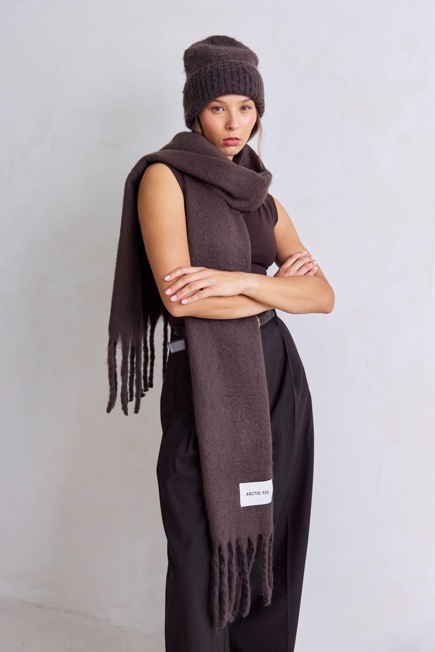 Ground Coffee Beanie Hat Made from 100% Recycled Materials