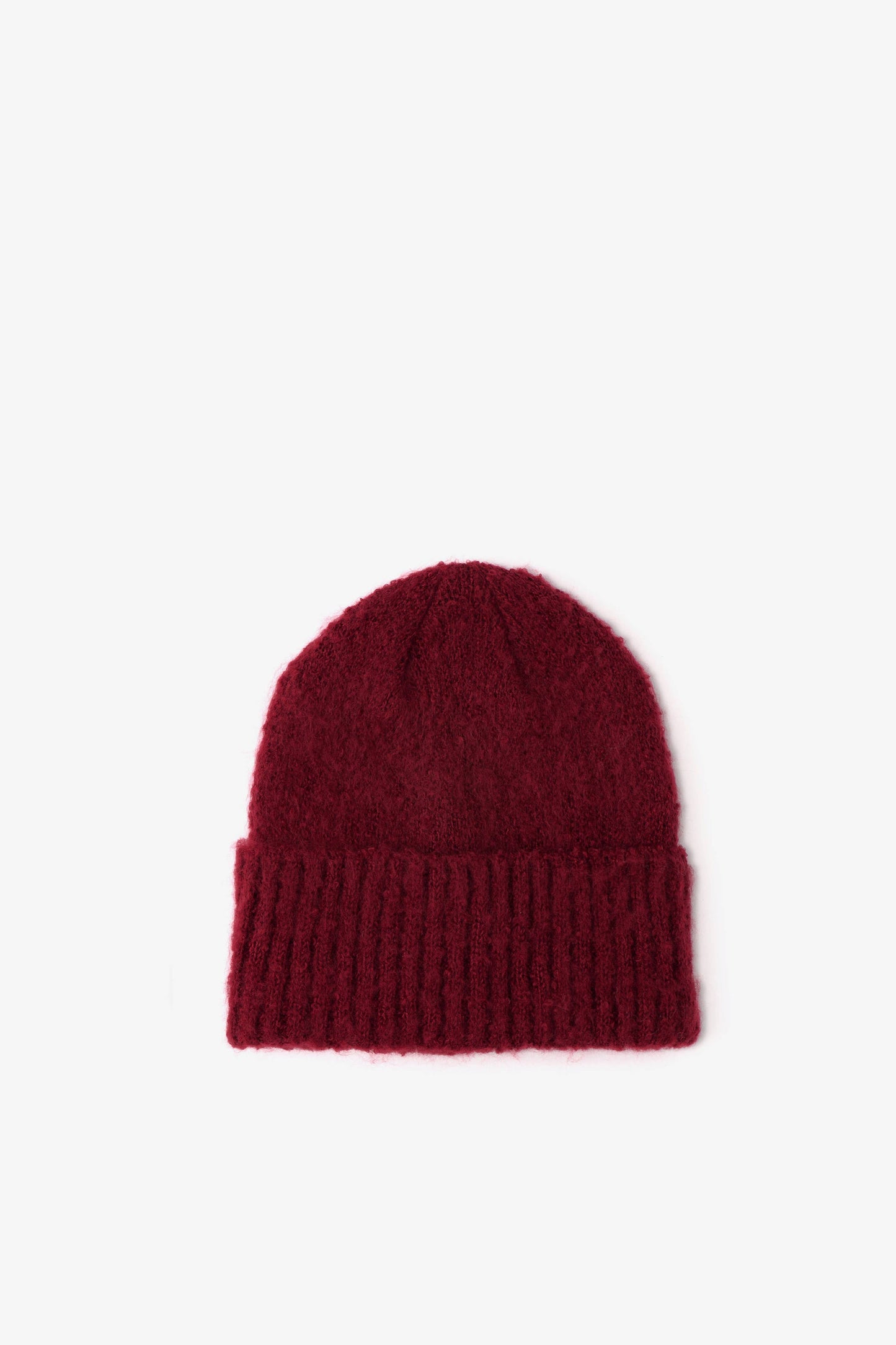 Burgundy Beanie Hat Made From 100% Recycled Materials