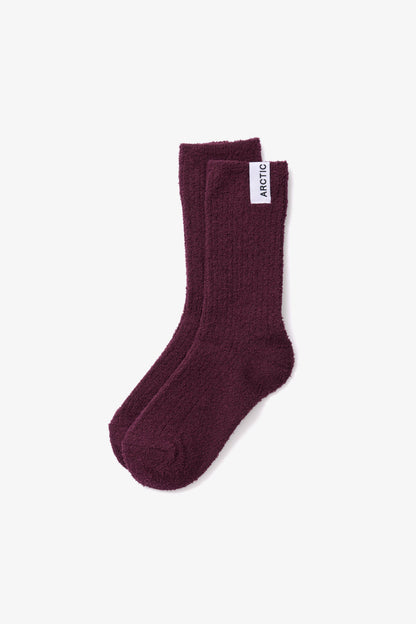 Cherry Lacquer Cosy Socks - Made from 100% Recycled Plastic Bottles - AW26