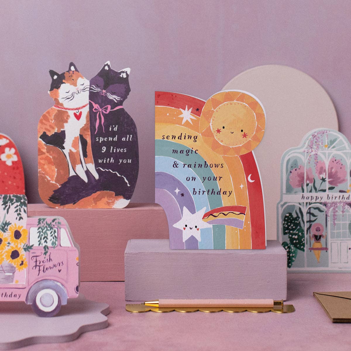 Rainbow Birthday Card | Childrens Birthday Cards