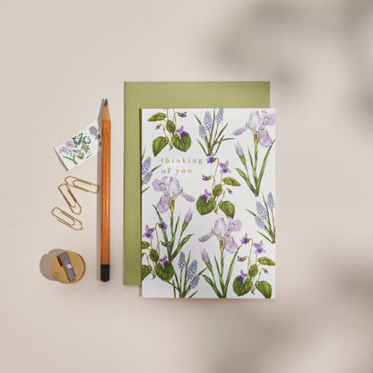 Thinking of You Card Bountiful Blooms Greeting Card