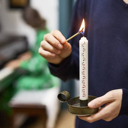 Snowmen Christmas Advent Candle