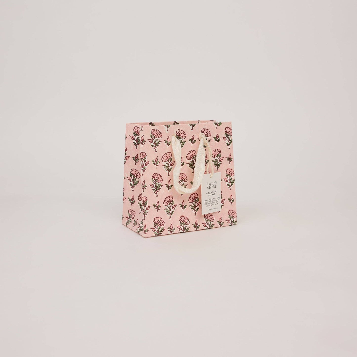 Ditsy Blush Small Block Printed Gift Bags