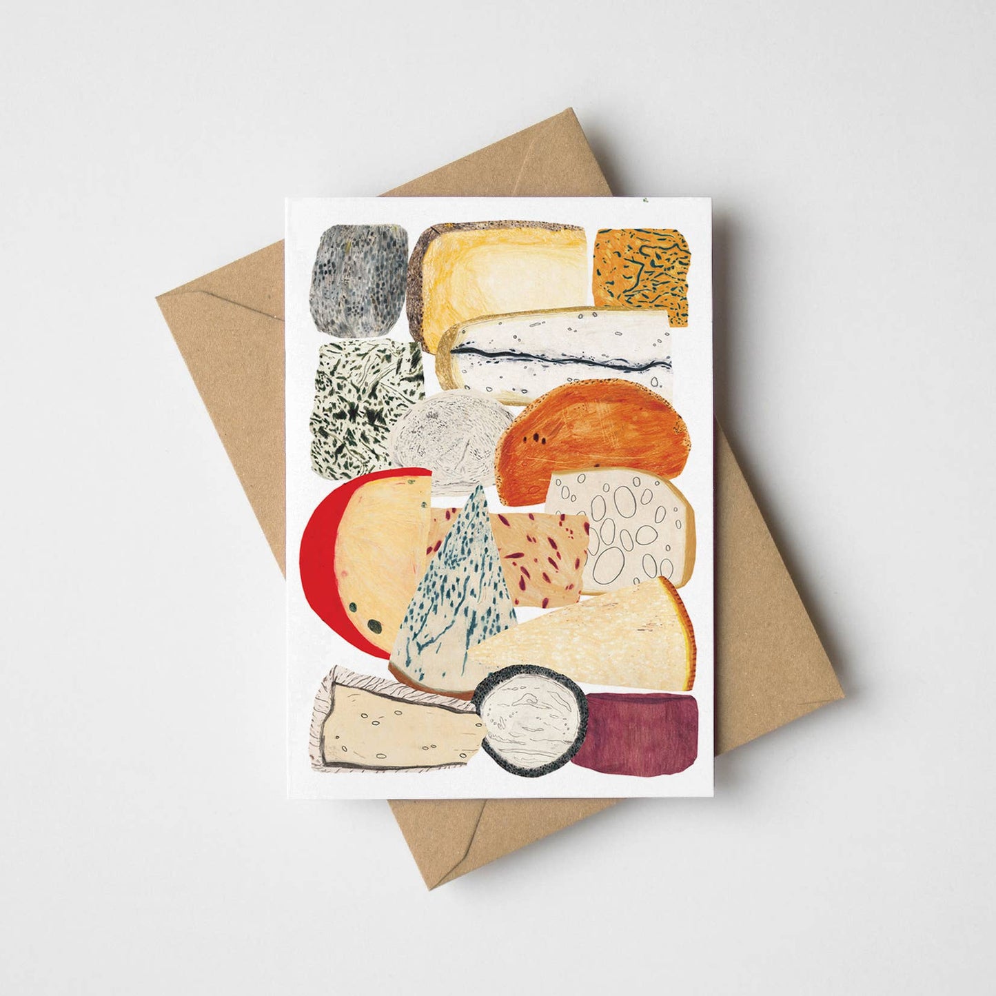 Cheese Greeting Card Birthday card Casual Food Themed