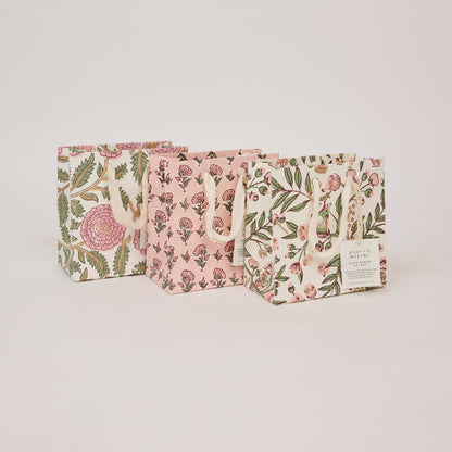 Ditsy Blush Small Block Printed Gift Bags