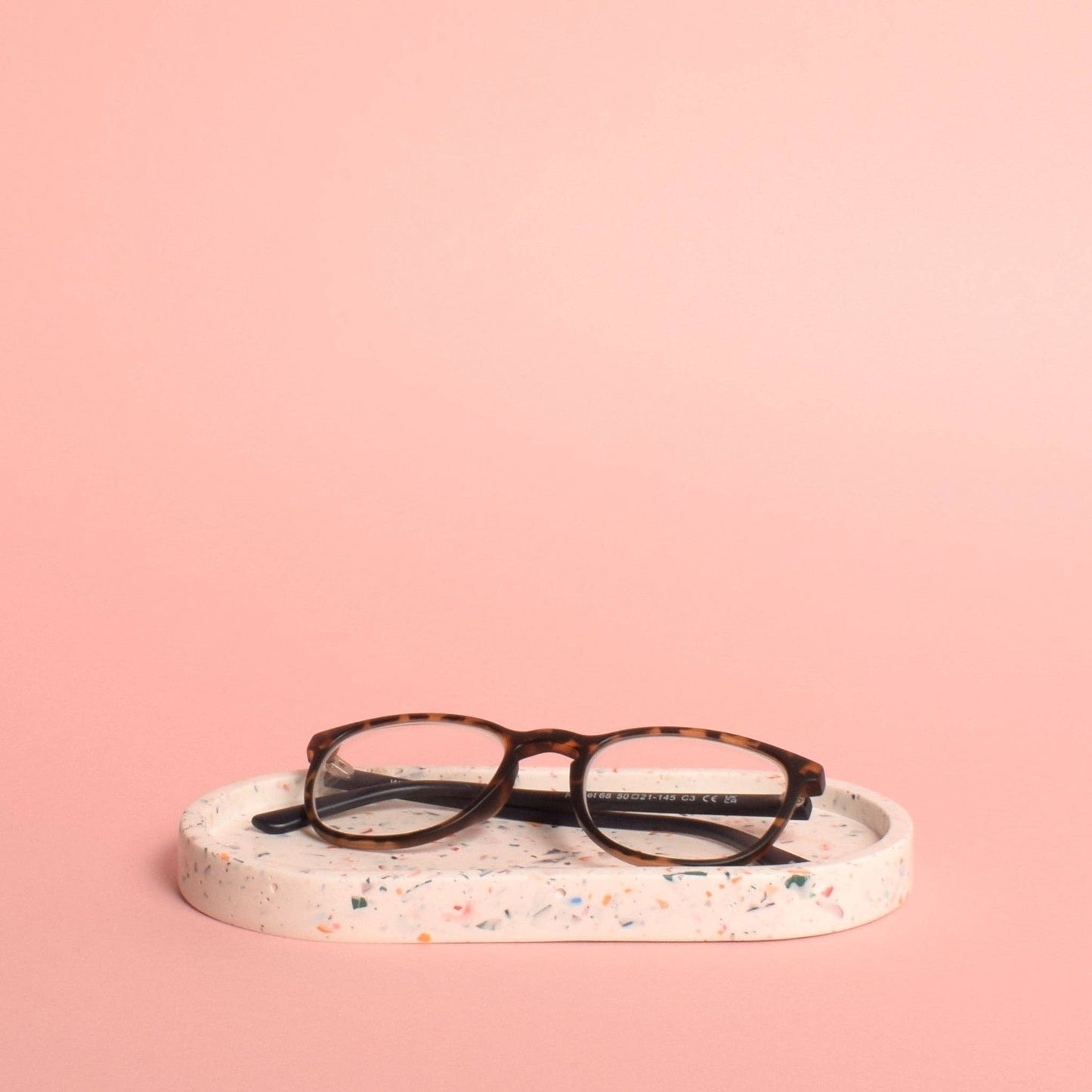 White Terrazzo Trinket Tray