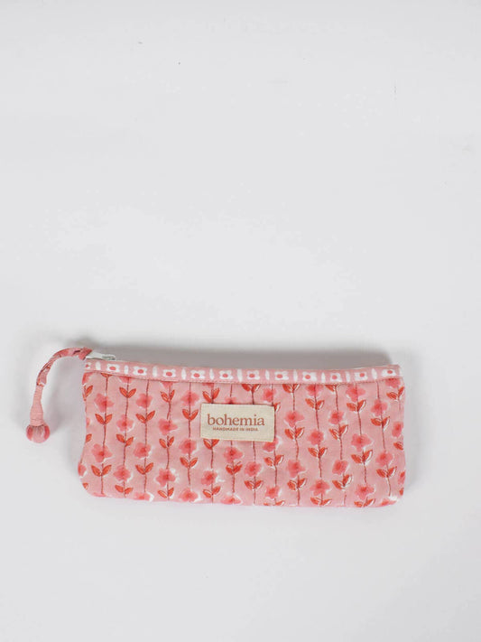 Pencil Case, Garland - Vintage Pink