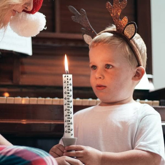 Reindeer Christmas Advent Candle
