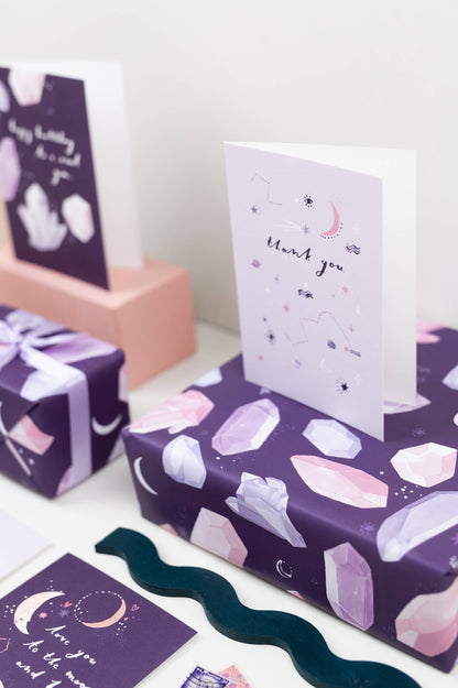 Crystals Gift Wrap Wrapping Paper Craft Paper Sheet