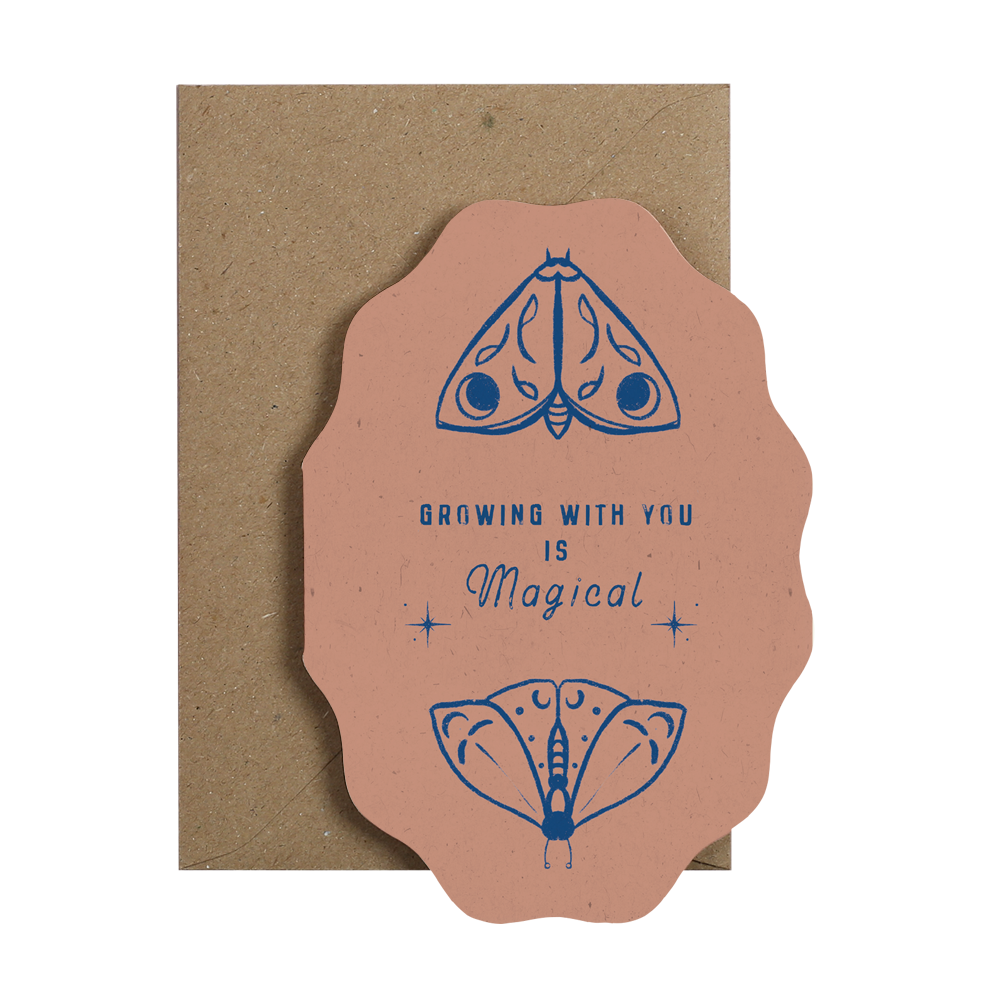 Magical Moth Friendship & Love Card