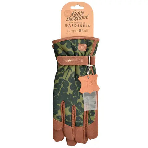Gardening Glove Oak Leaf - Moss Love The Glove
