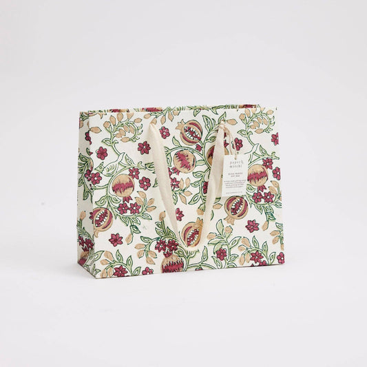 Pomegranate Cherry Medium Block Printed Gift Bags