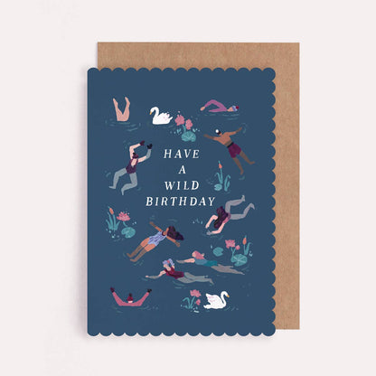 Wild Swimming Birthday Card | Outdoor Birthday Cards