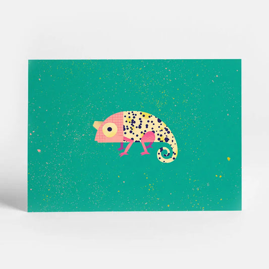 Chameleon Postcard A6