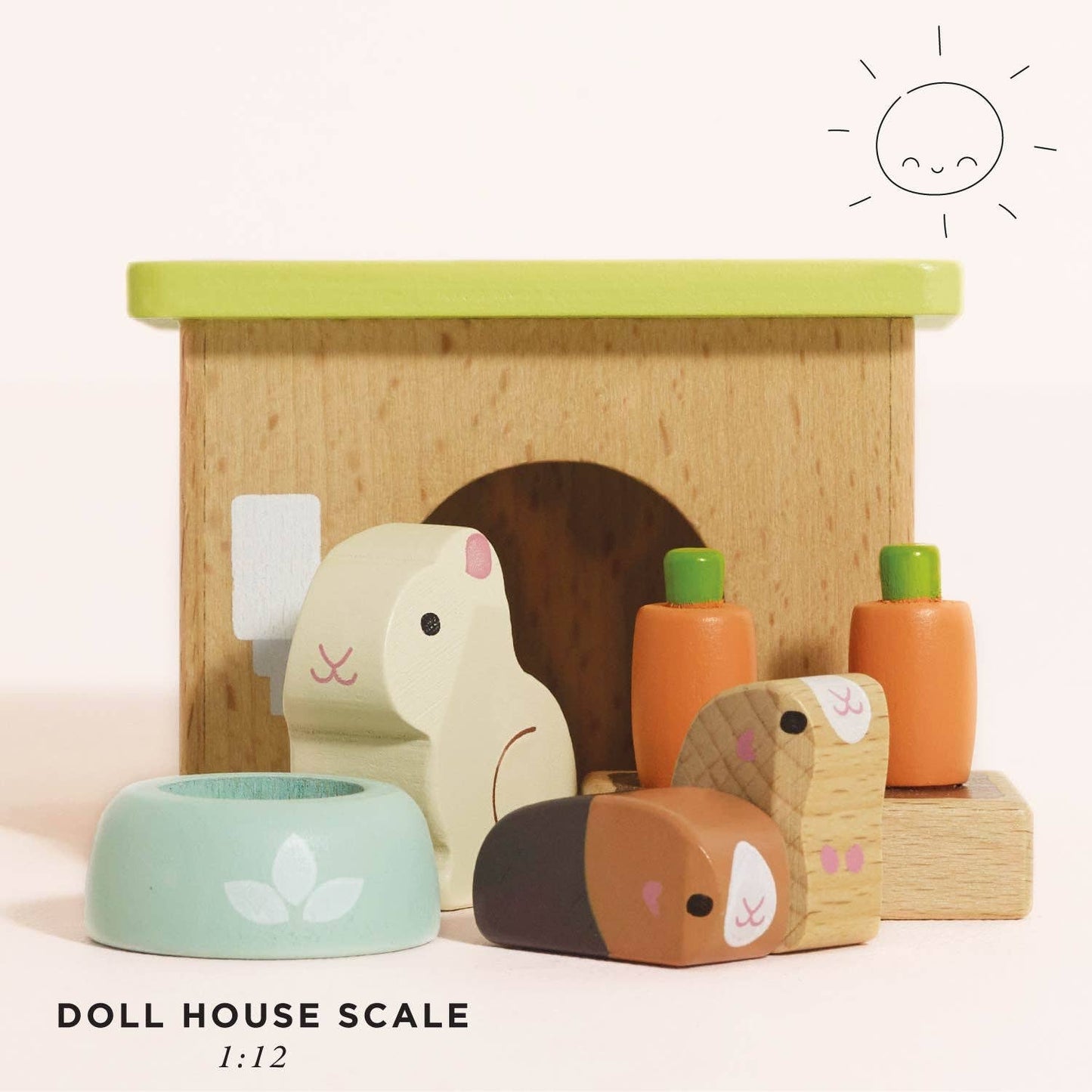 Bunny & Guinea Wooden Pet Set Children Toddler Toys