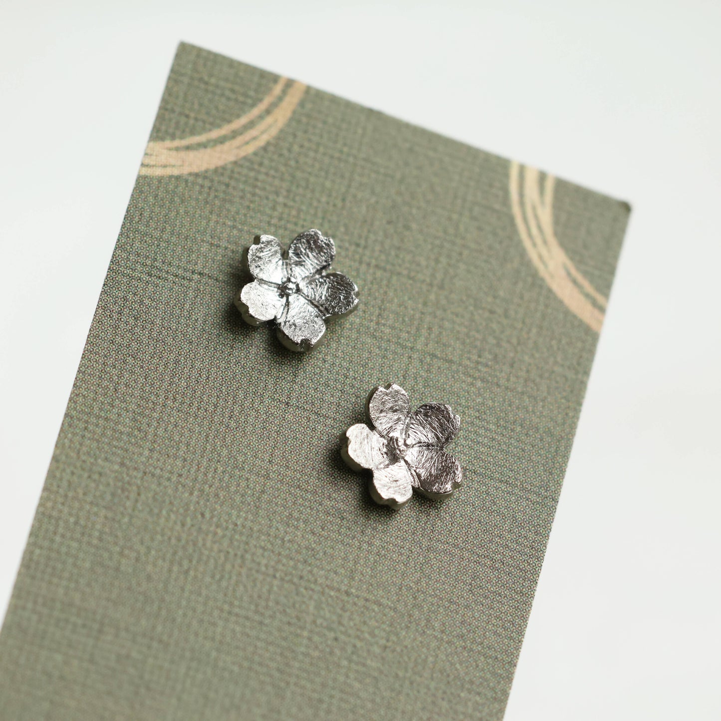 Forget Me Not Sterling Silver Stud Earrings
