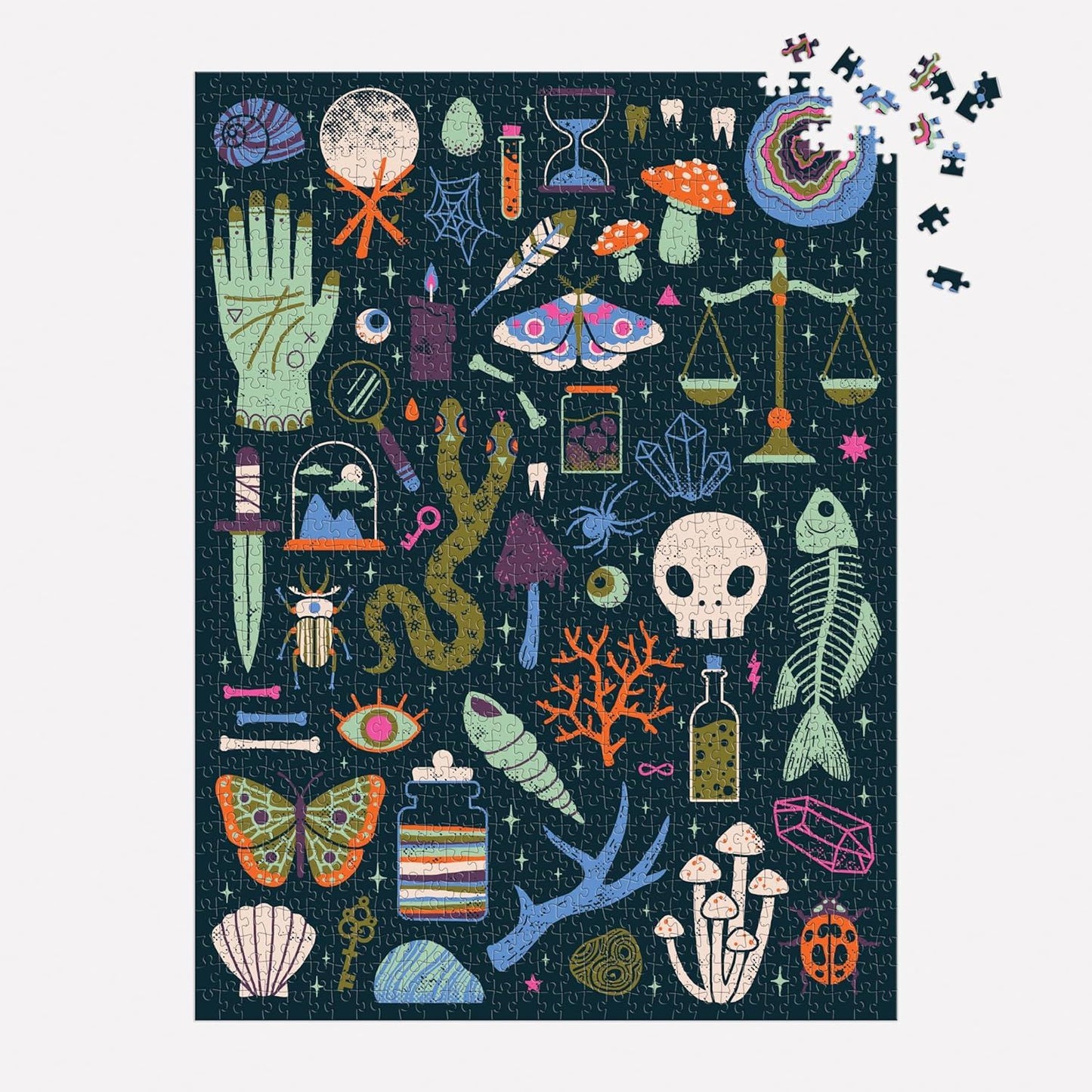 Occult and Curious Glow In The Dark 1000 Piece Jigsaw Puzzle