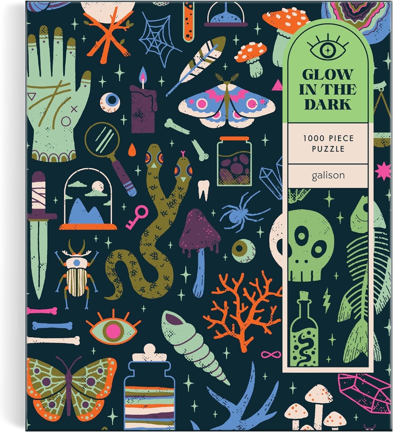 Occult and Curious Glow In The Dark 1000 Piece Jigsaw Puzzle