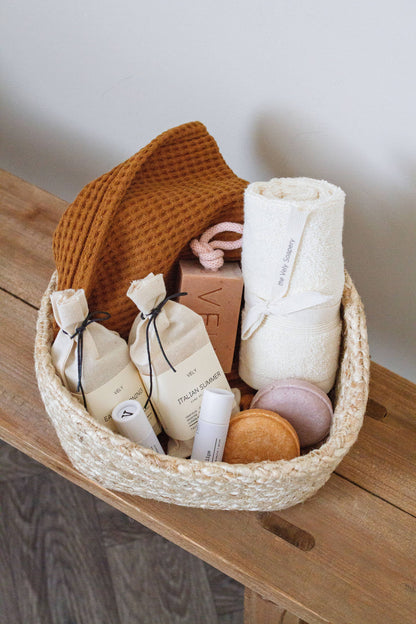 Amélie Natural Handmade Soap On A Rope With Pink Clay 