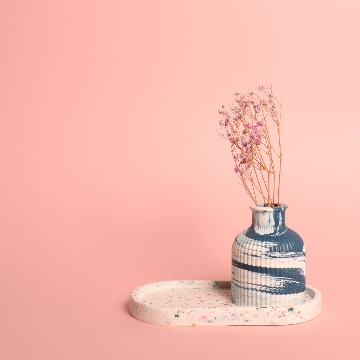 White Terrazzo Trinket Tray