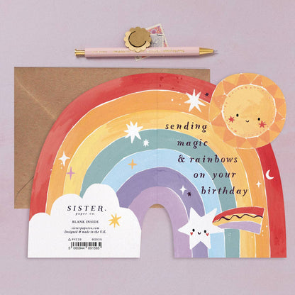 Rainbow Birthday Card | Childrens Birthday Cards