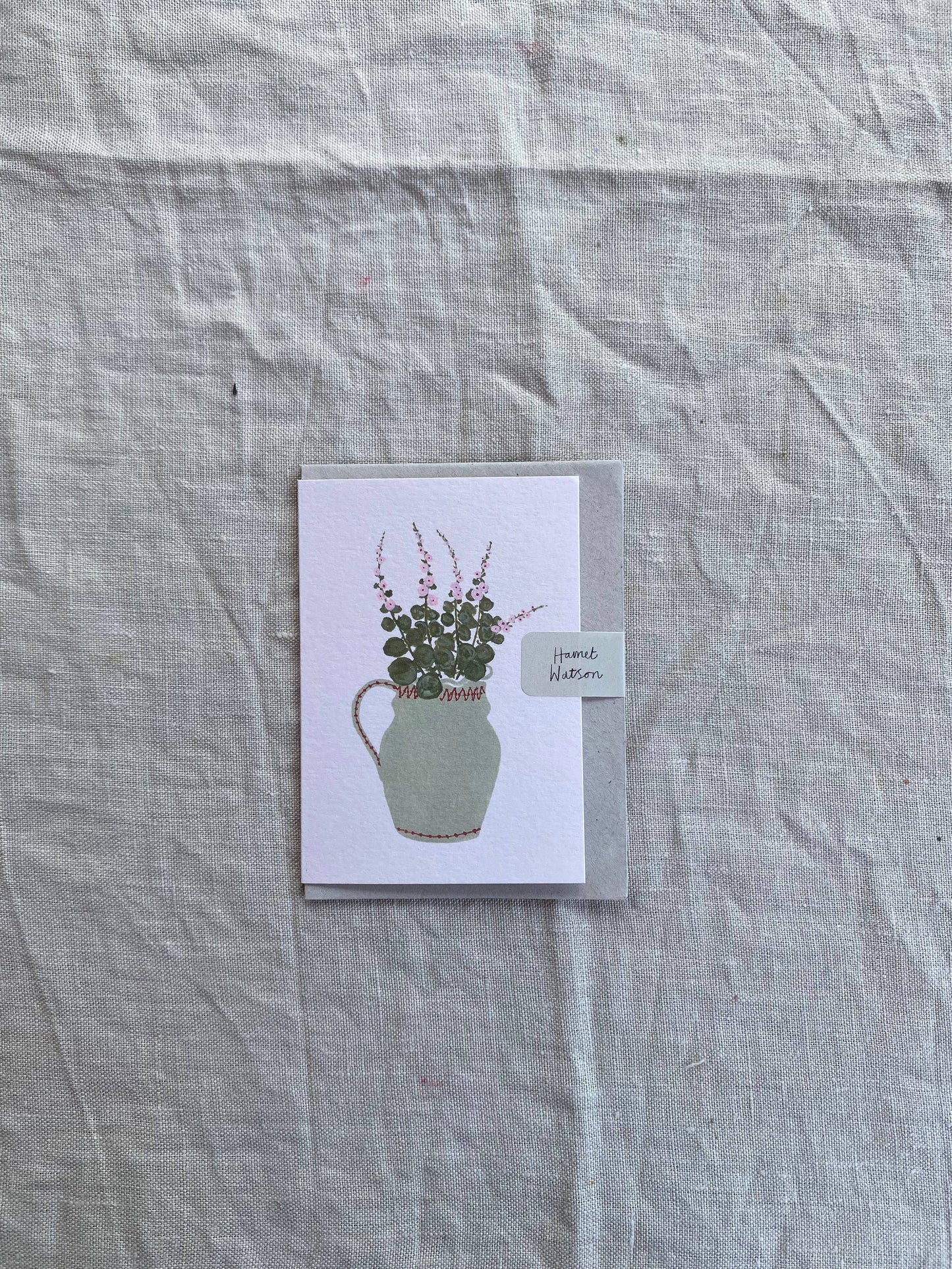 Hollyhocks Mini Art Card