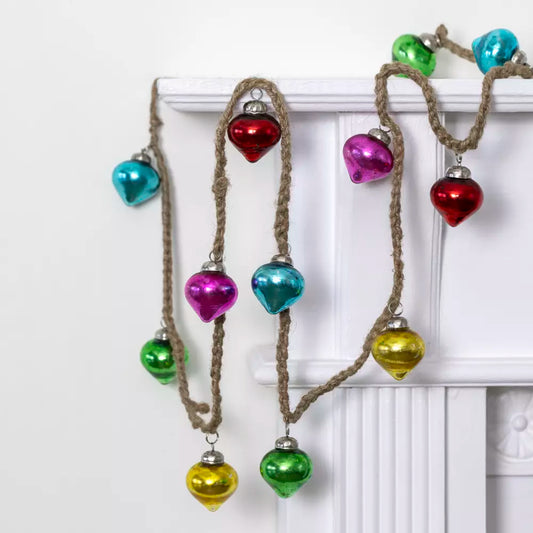 Rainbow Bauble Garland