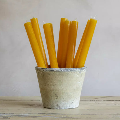 Ochre Rustic Dinner Candle