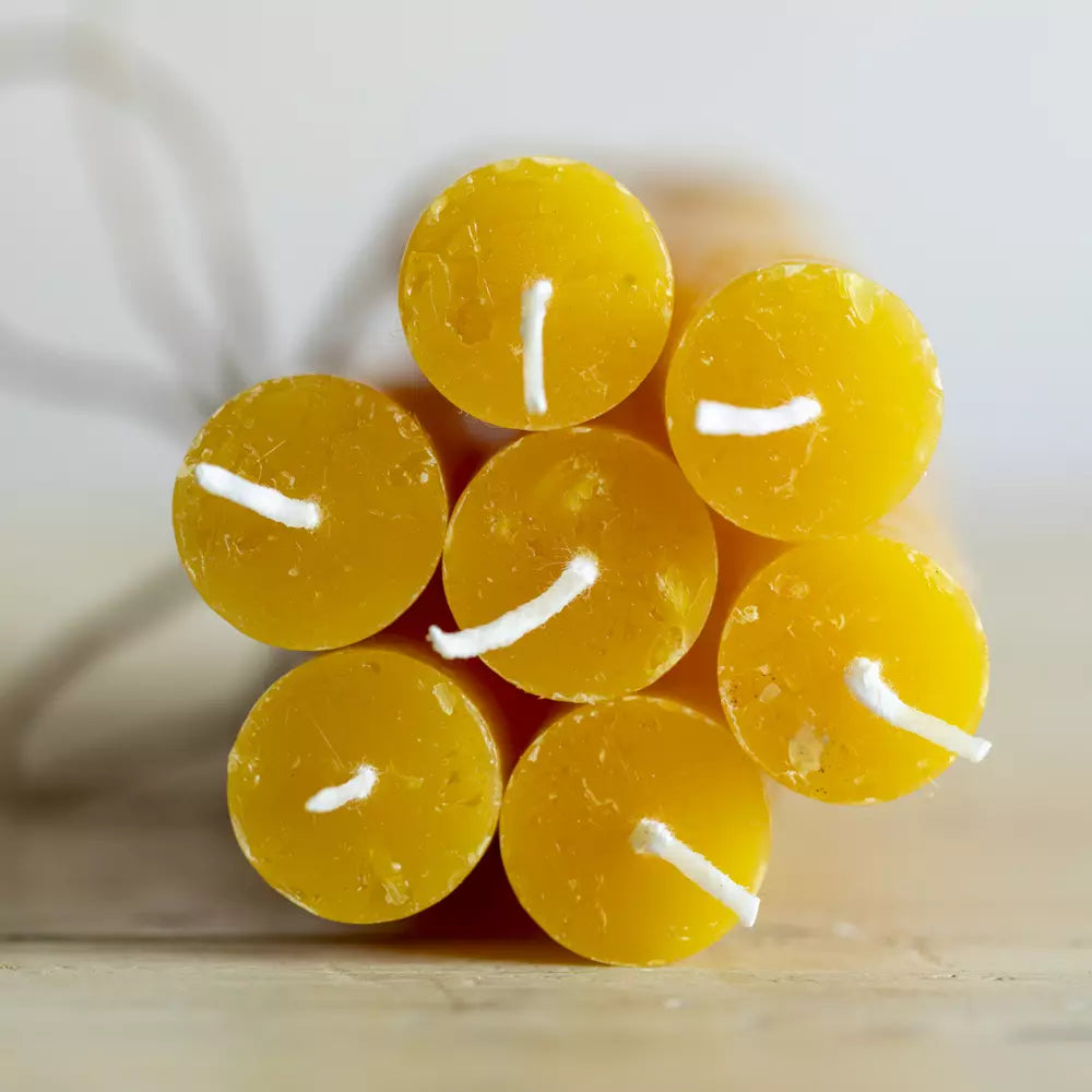 Ochre Rustic Dinner Candle