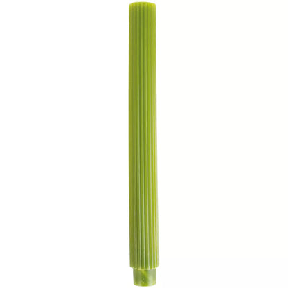 Fern Green Scalloped Dinner Candles