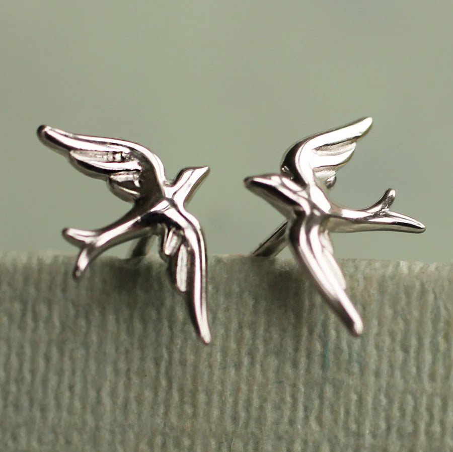 Swallow Sterling Silver Earrings