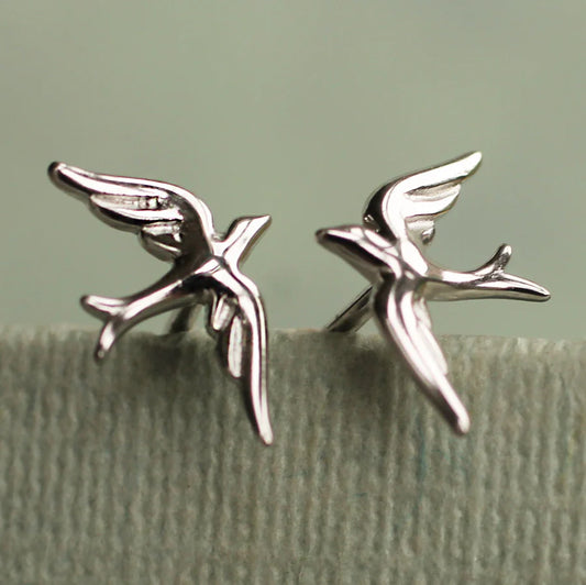 Swallow Sterling Silver Earrings