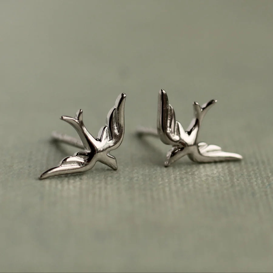 Swallow Sterling Silver Earrings