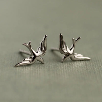 Swallow Sterling Silver Earrings